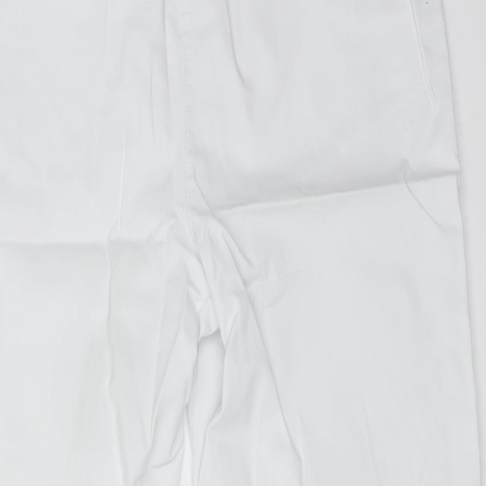 BM Womens White Cotton Cropped Jeans Size 12 L20 in Regular