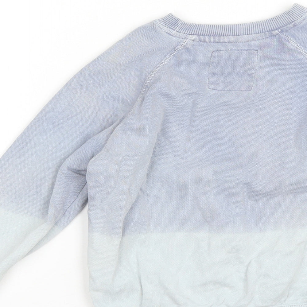Matalan Boys Blue Round Neck Cotton Pullover Jumper Size 6 Years - Legend