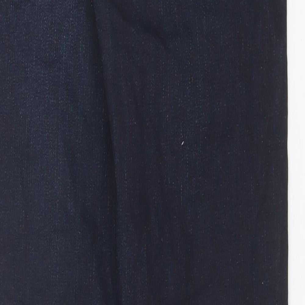 River Island Mens Blue Cotton Straight Jeans Size 28 in L30 in Regular