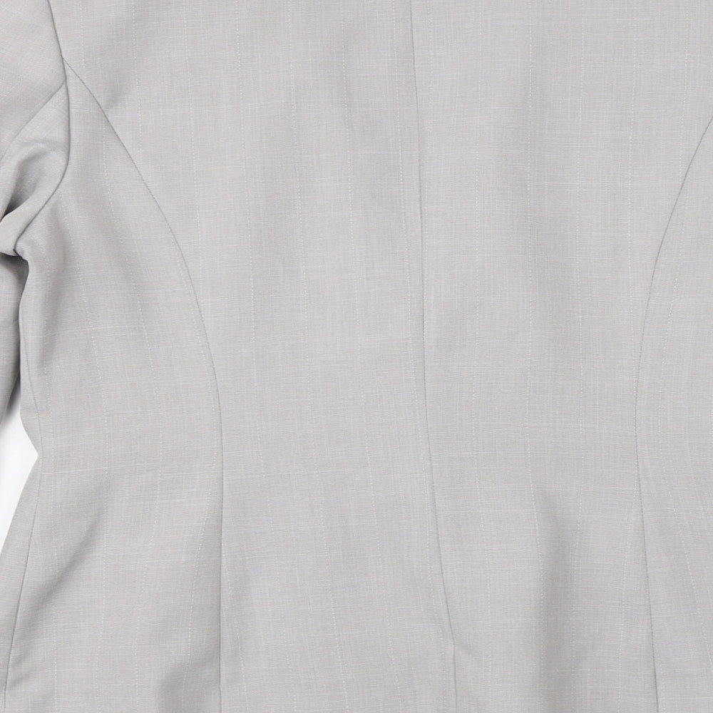 George Womens Grey Viscose Jacket Suit Jacket Size 14