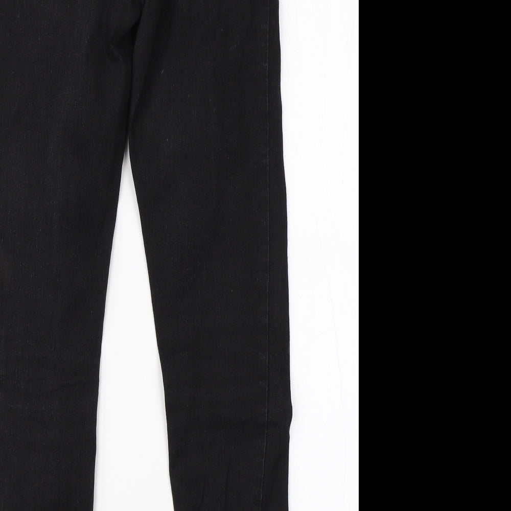 New Look Womens Black Cotton Skinny Jeans Size 10 L25 in Regular