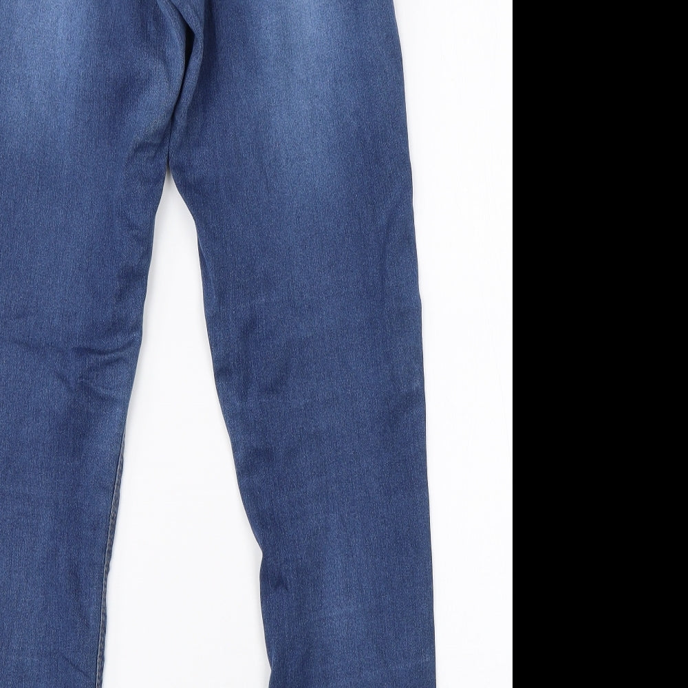 Dorothy Perkins Womens Blue Cotton Skinny Jeans Size 6 L30 in Regular