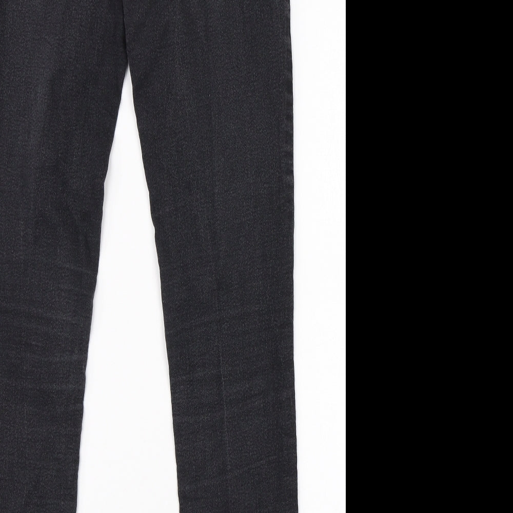 Preworn Womens Black Cotton Jegging Jeans Size 10 L28 in Regular
