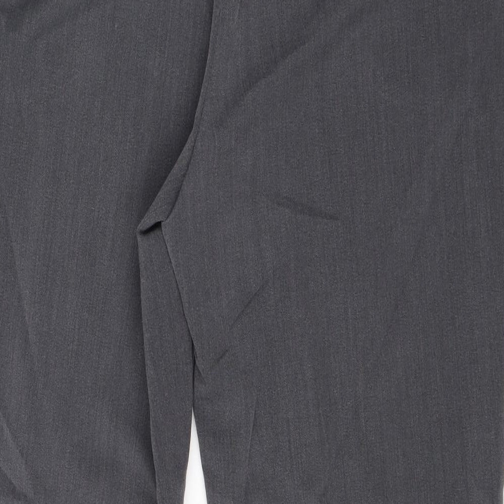 Debenhams Womens Grey Viscose Dress Pants Trousers Size 16 L28 in Regular