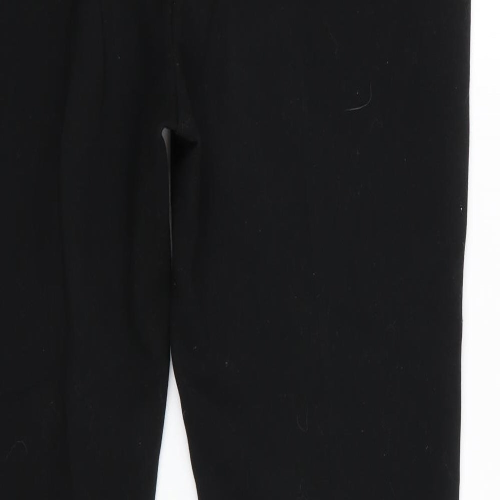 Marks and Spencer Womens Black Polyester Bloomer Trousers Size 12 L28 in Regular