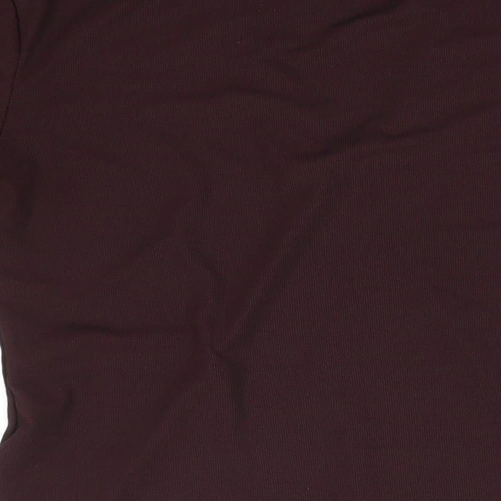 H&M Womens Black Polyester Basic Blouse Size M High Neck