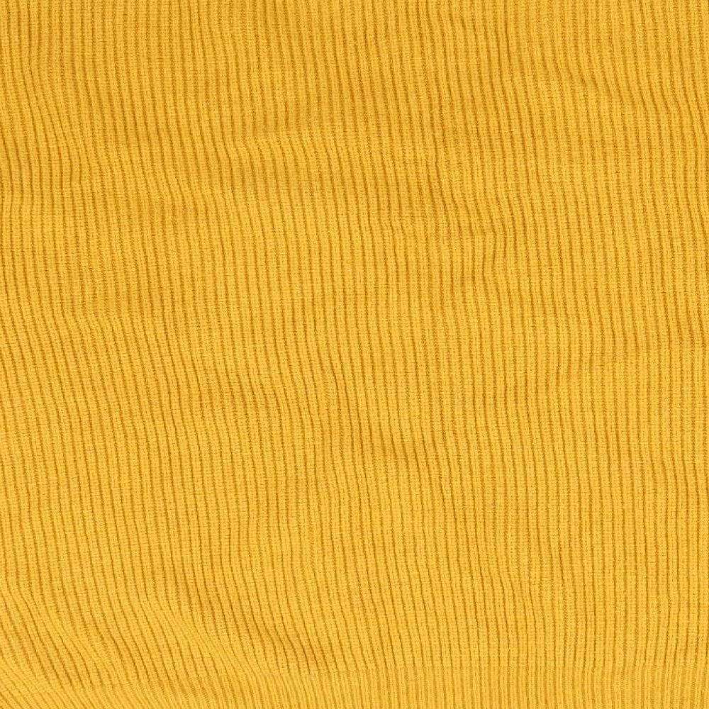 NEXT Womens Orange V-Neck Viscose Pullover Jumper Size L