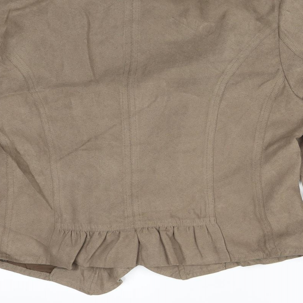 VIVANCE Womens Brown Jacket Size 12
