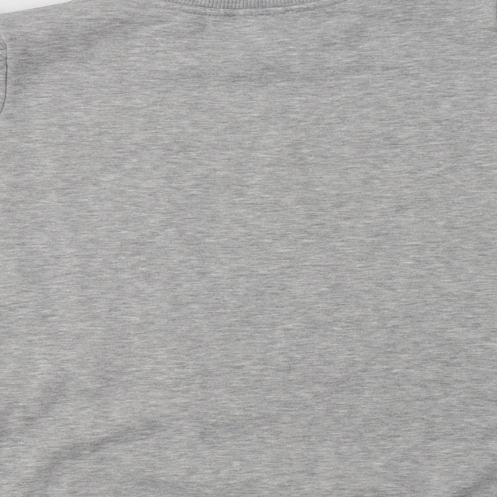 Papaya Womens Grey Cotton Pullover Sweatshirt Size 14