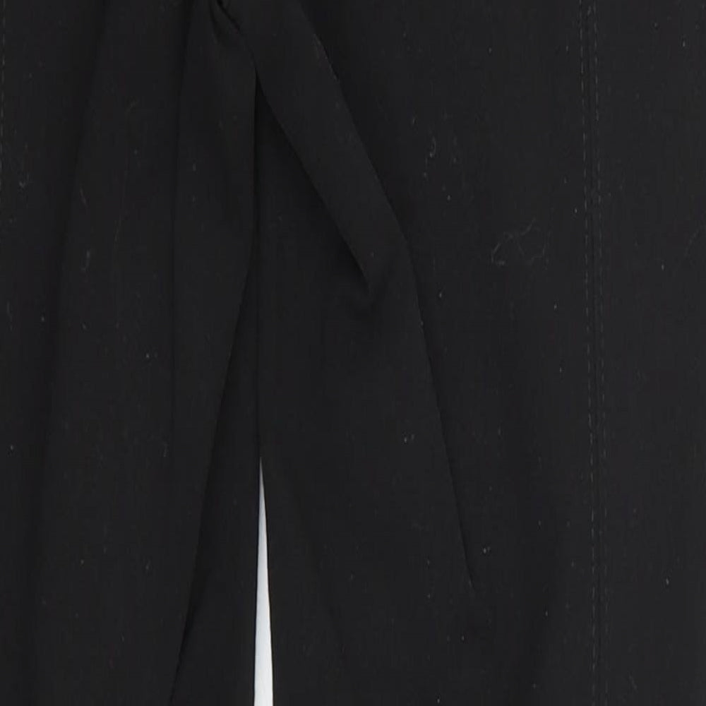 Preworn Womens Black Polyester Straight Jeans Size 28 in L27 in Regular