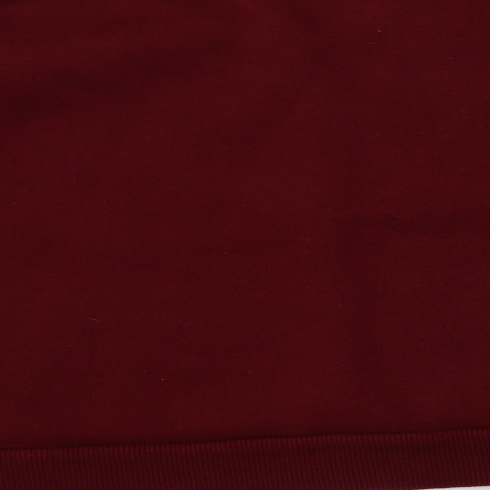 Matalan Girls Red Cotton Pullover Sweatshirt Size 13 Years - L.A.
