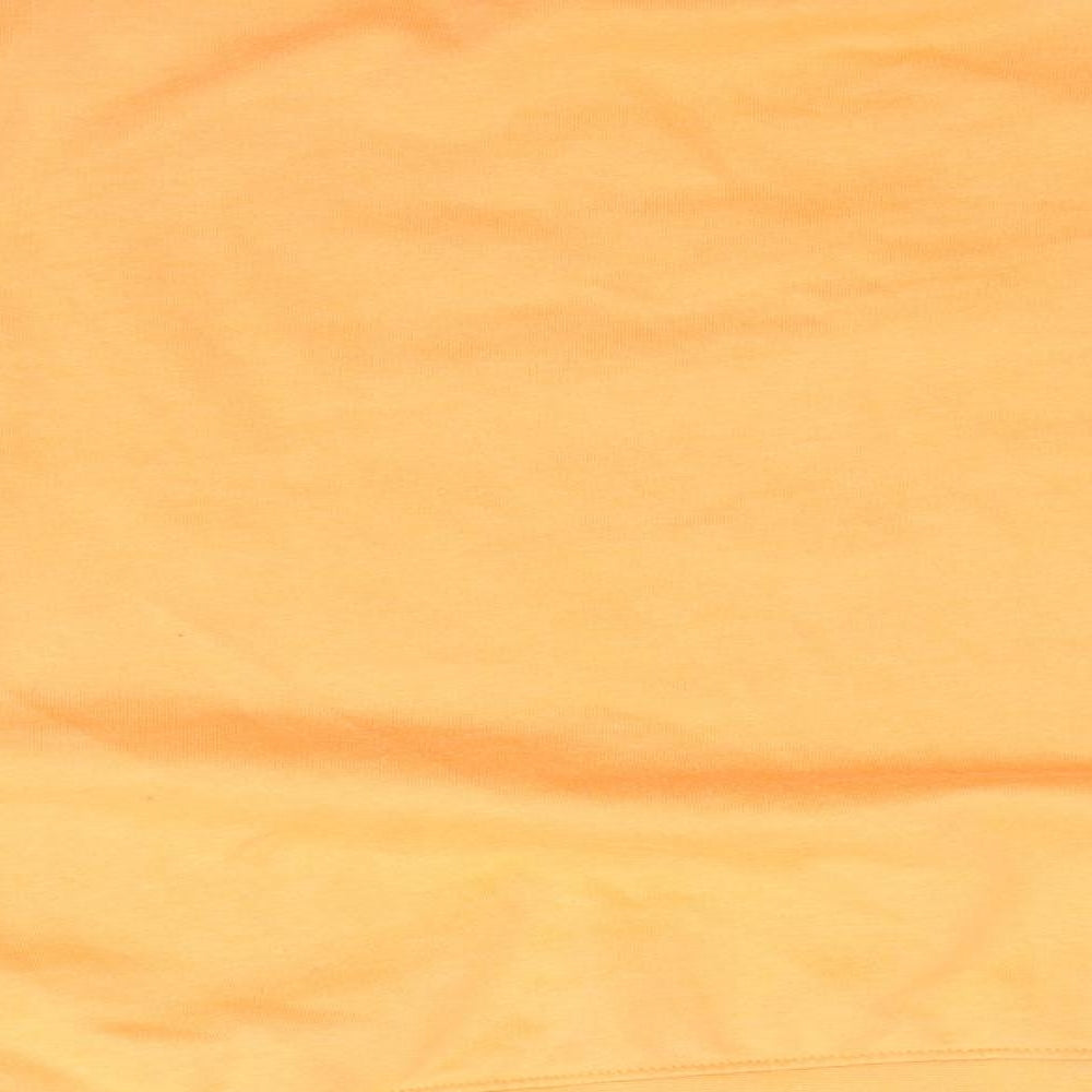 Primark Womens Orange Polyester Pullover Sweatshirt Size M - Soft Orange