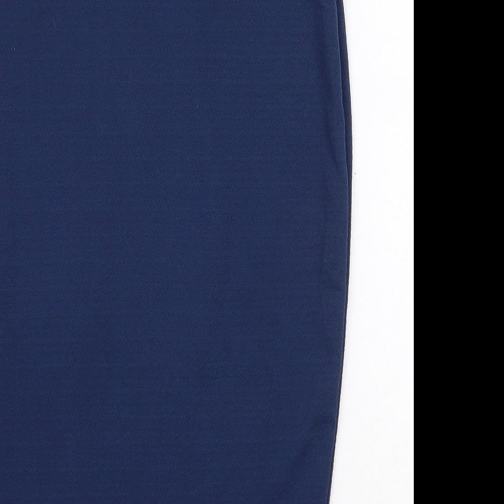 Urban Coco Womens Blue Polyester Straight & Pencil Skirt Size S