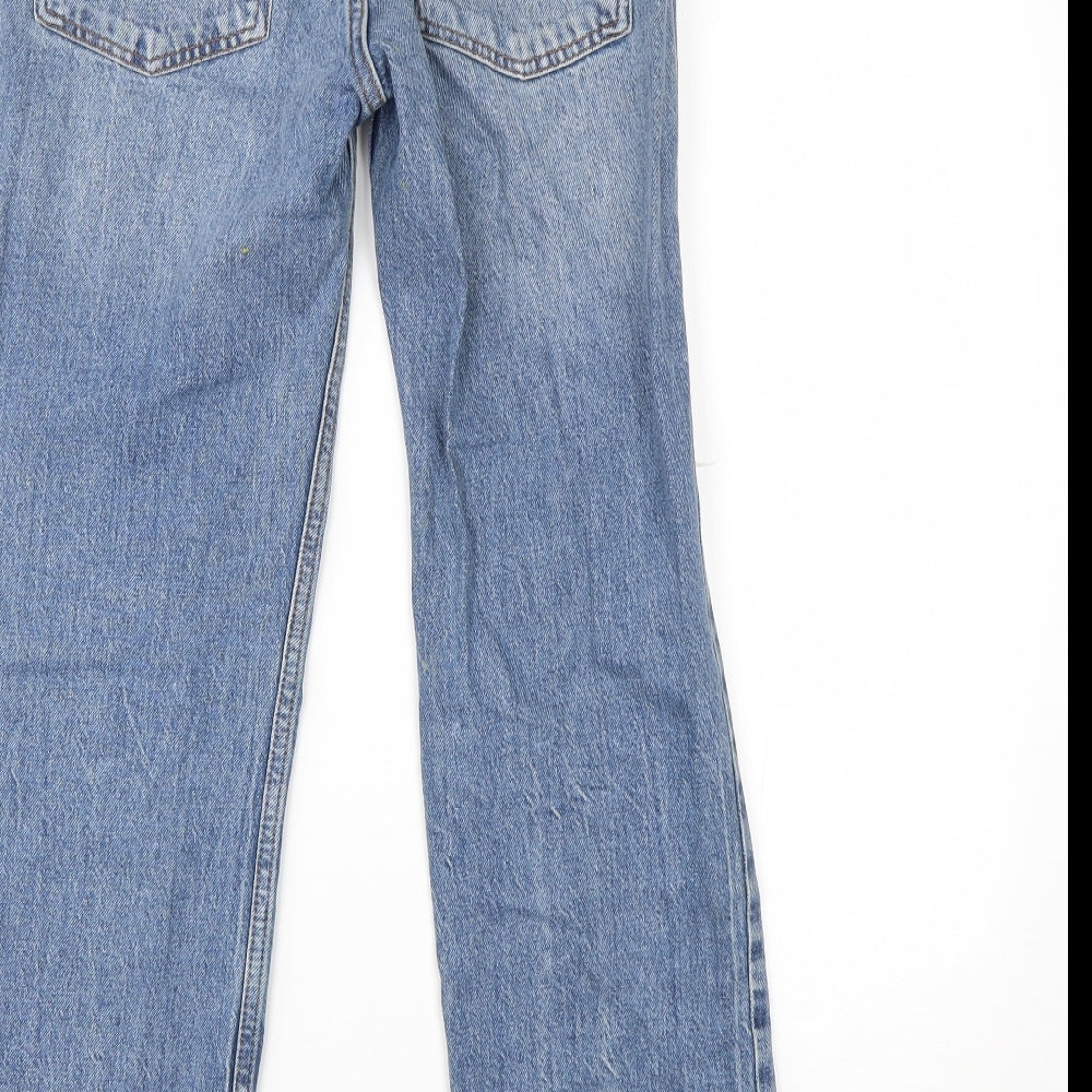 ASOS Womens Blue Cotton Cropped Jeans Size 26 in L23 in Regular