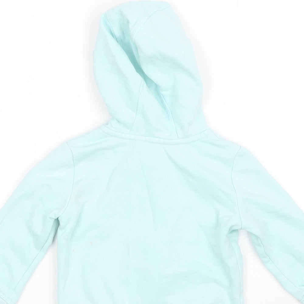 George Baby Blue Cotton Full Zip Jumper Size 12-18 Months