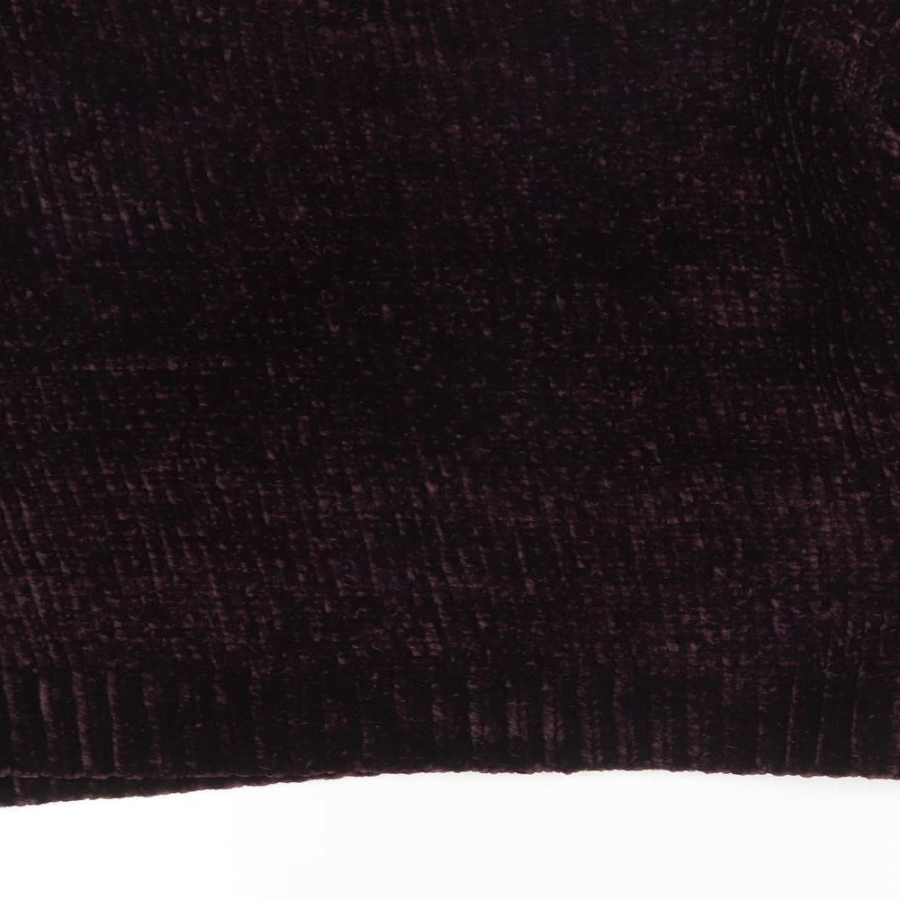 New Look Womens Purple Polyester Pullover Sweatshirt Size M