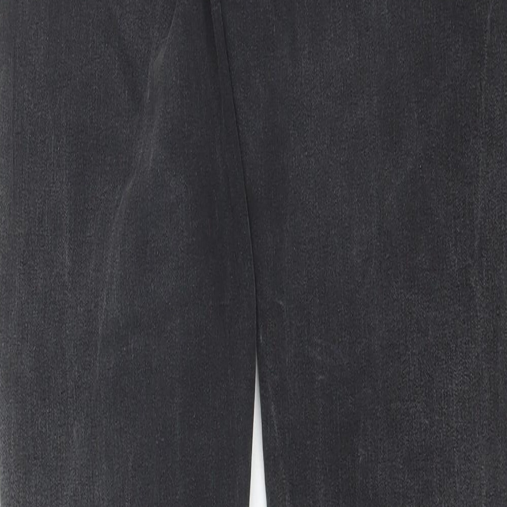 Preworn Womens Black Cotton Skinny Jeans Size 12 L31 in Regular