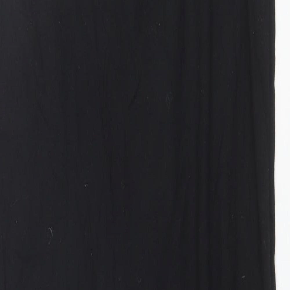 George Womens Black Polyester Tank Dress Size 14 Round Neck