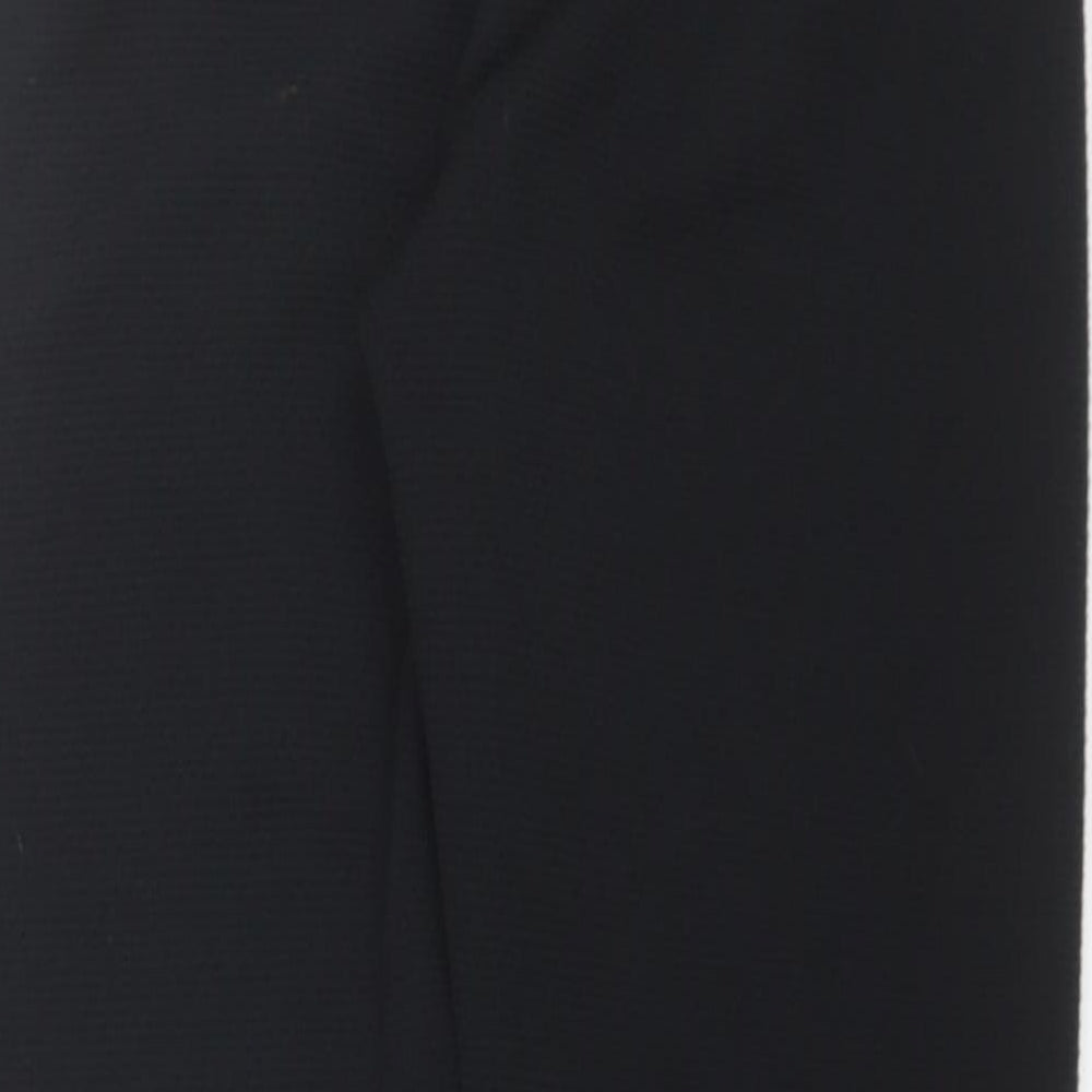George Womens Black Polyester Trousers Size 12 L28 in Regular