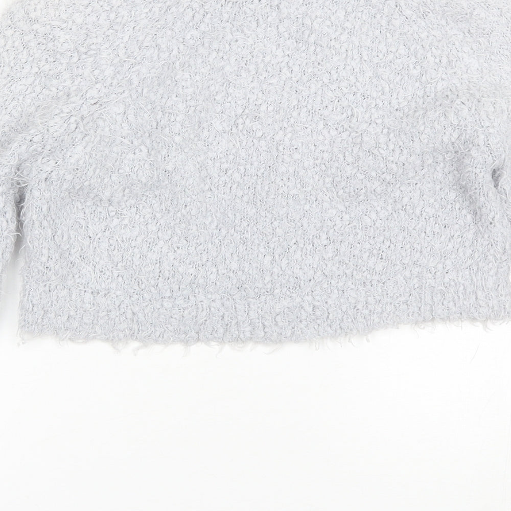 River Island Womens Blue Round Neck Polyester Pullover Jumper Size 6