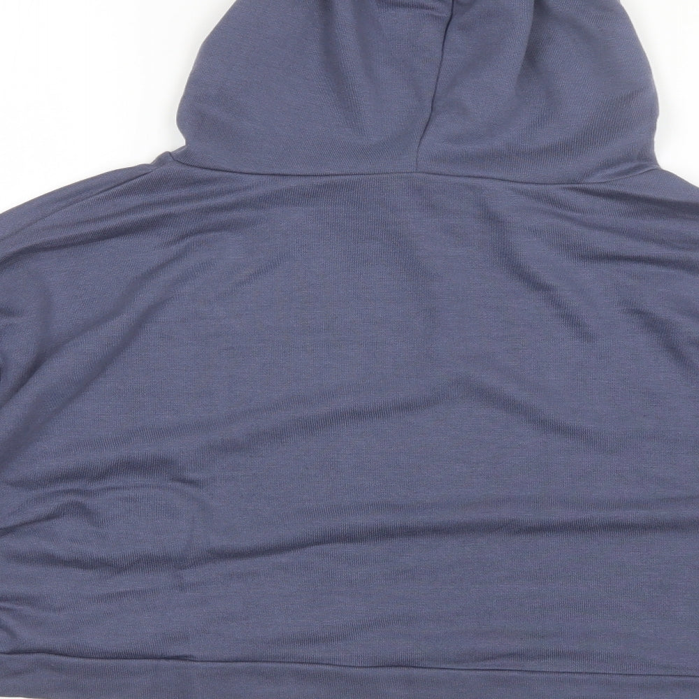 Jeff&CO Womens Blue Polyester Pullover Hoodie Size 12