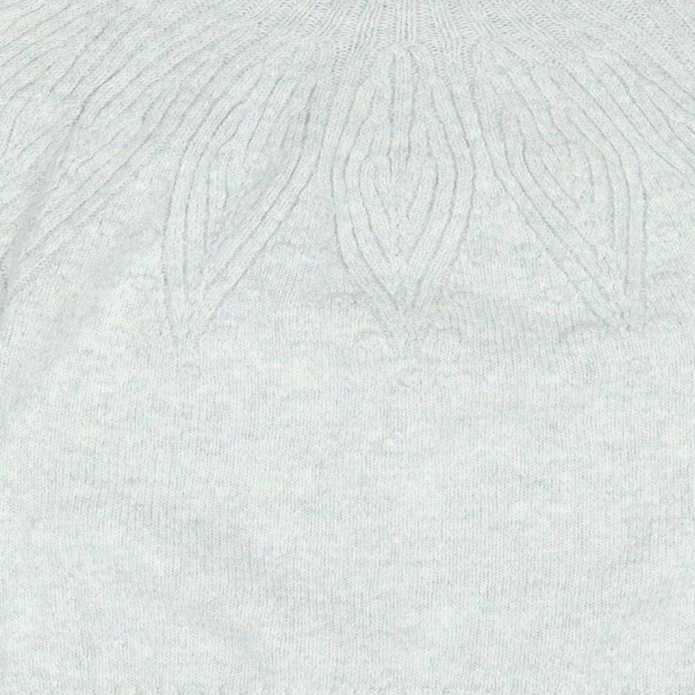 Marks & Spencer Mens Green High Neck Acrylic Pullover Jumper Size S