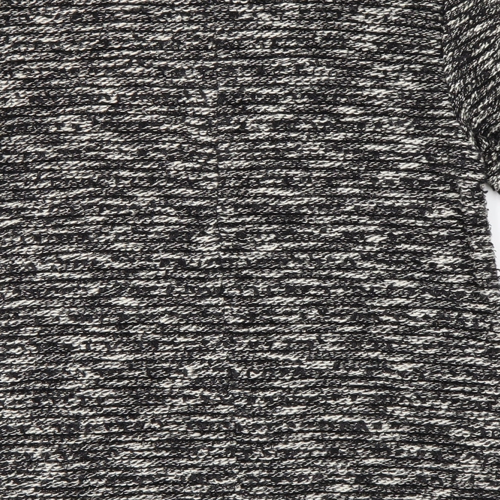 Zara Womens Black Round Neck Polyester Pullover Jumper Size XS