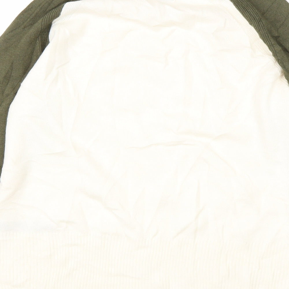 Marks & Spencer Womens Beige High Neck Acrylic Pullover Jumper Size S