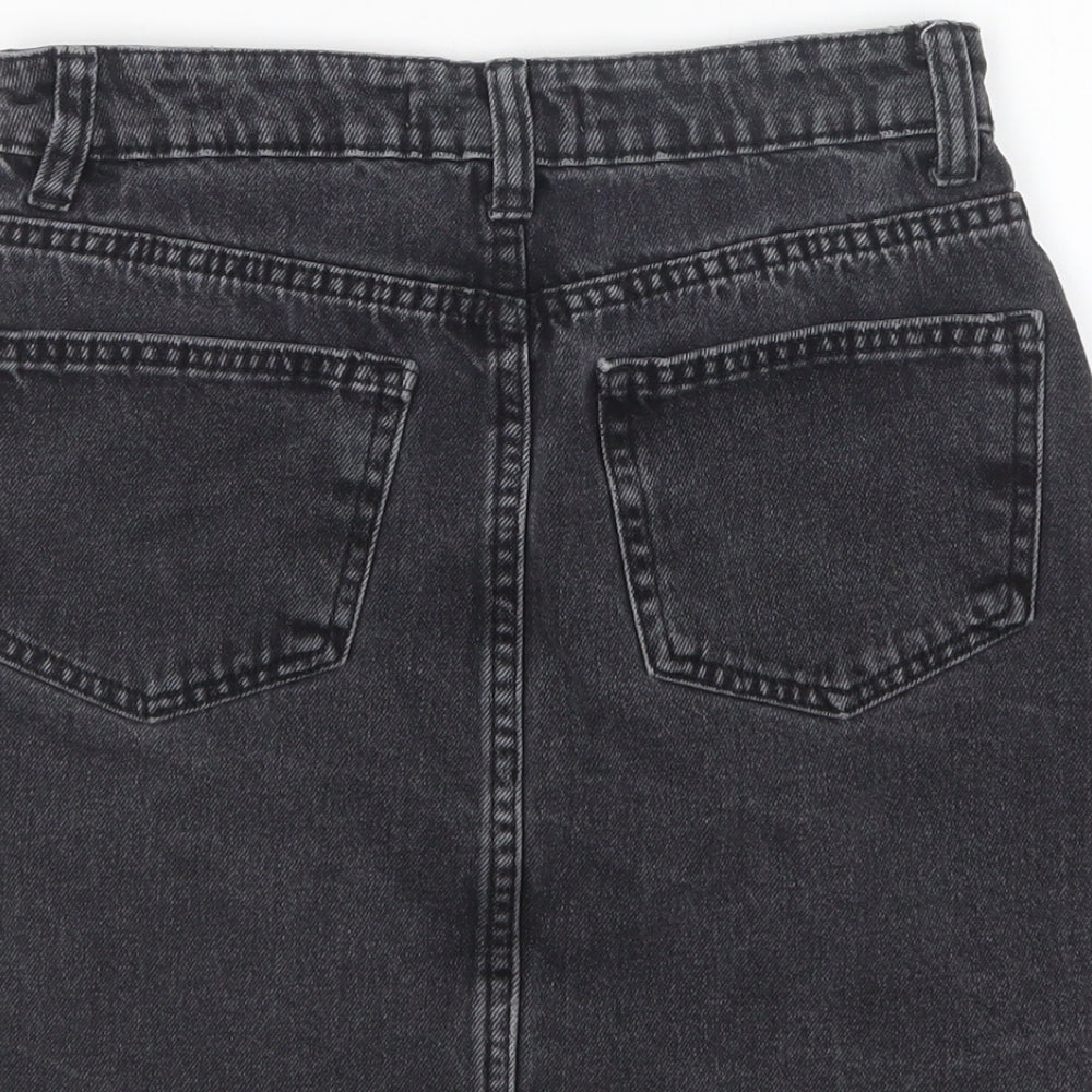 Denim Co Womens Black Cotton Mini Skirt Size 4