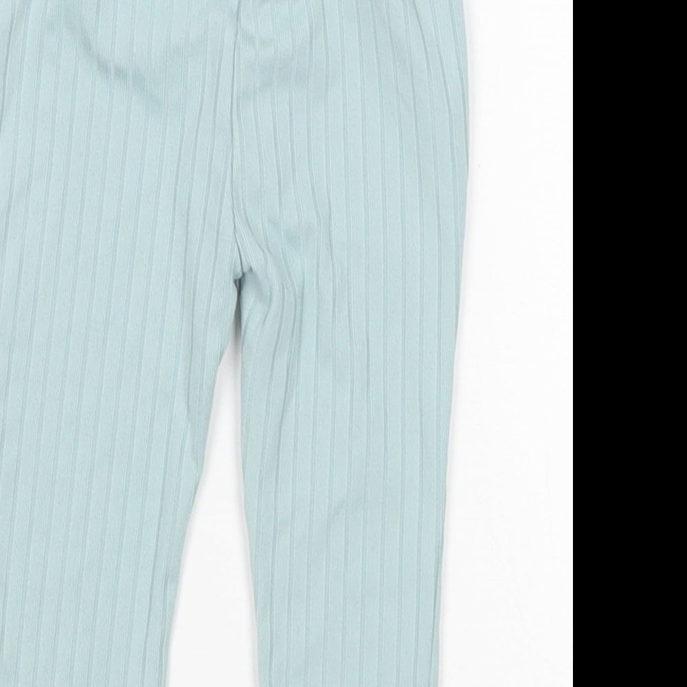 Primark Girls Green Polyester Sweatpants Trousers Size 6-9 Months