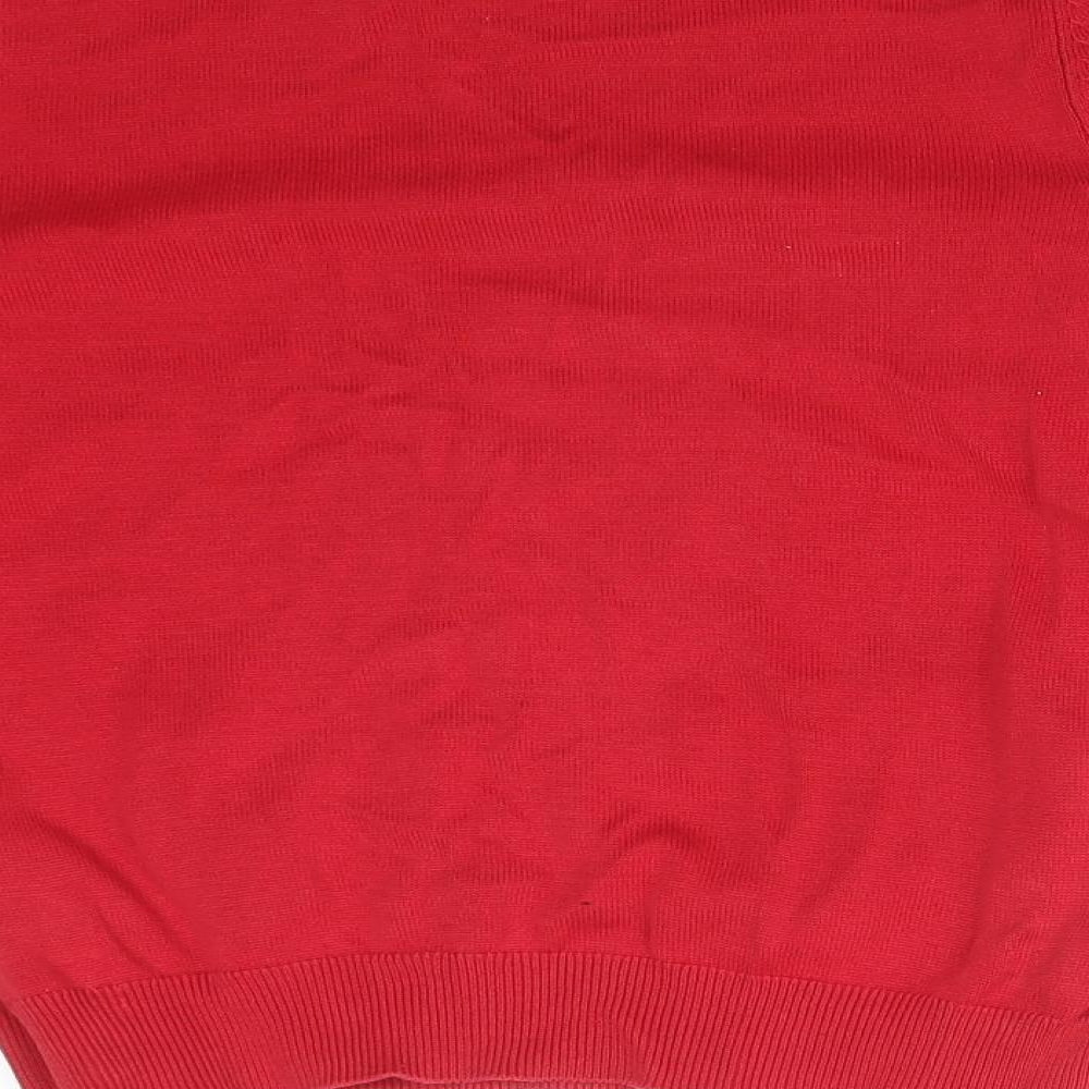 George Boys Red Cotton Pullover Sweatshirt Size 9-10 Years