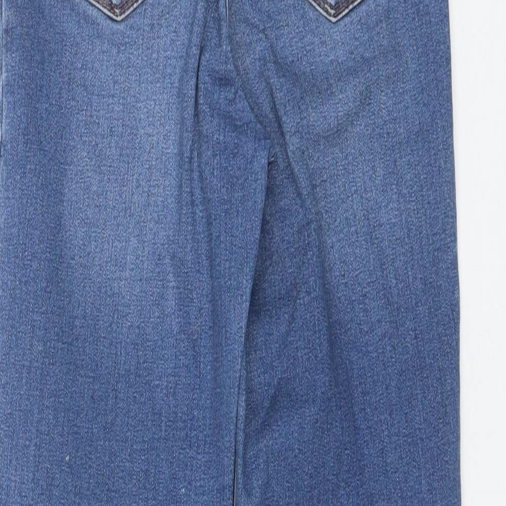 Papaya Womens Blue Cotton Skinny Jeans Size 8 L24 in Regular