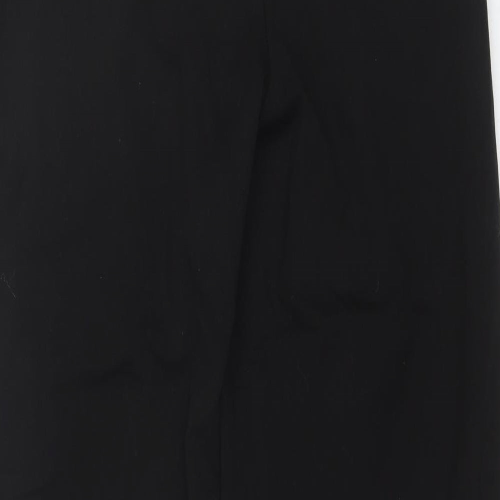 Dorothy Perkins Womens Black Polyester Dress Pants Trousers Size 14 L31 in Regular