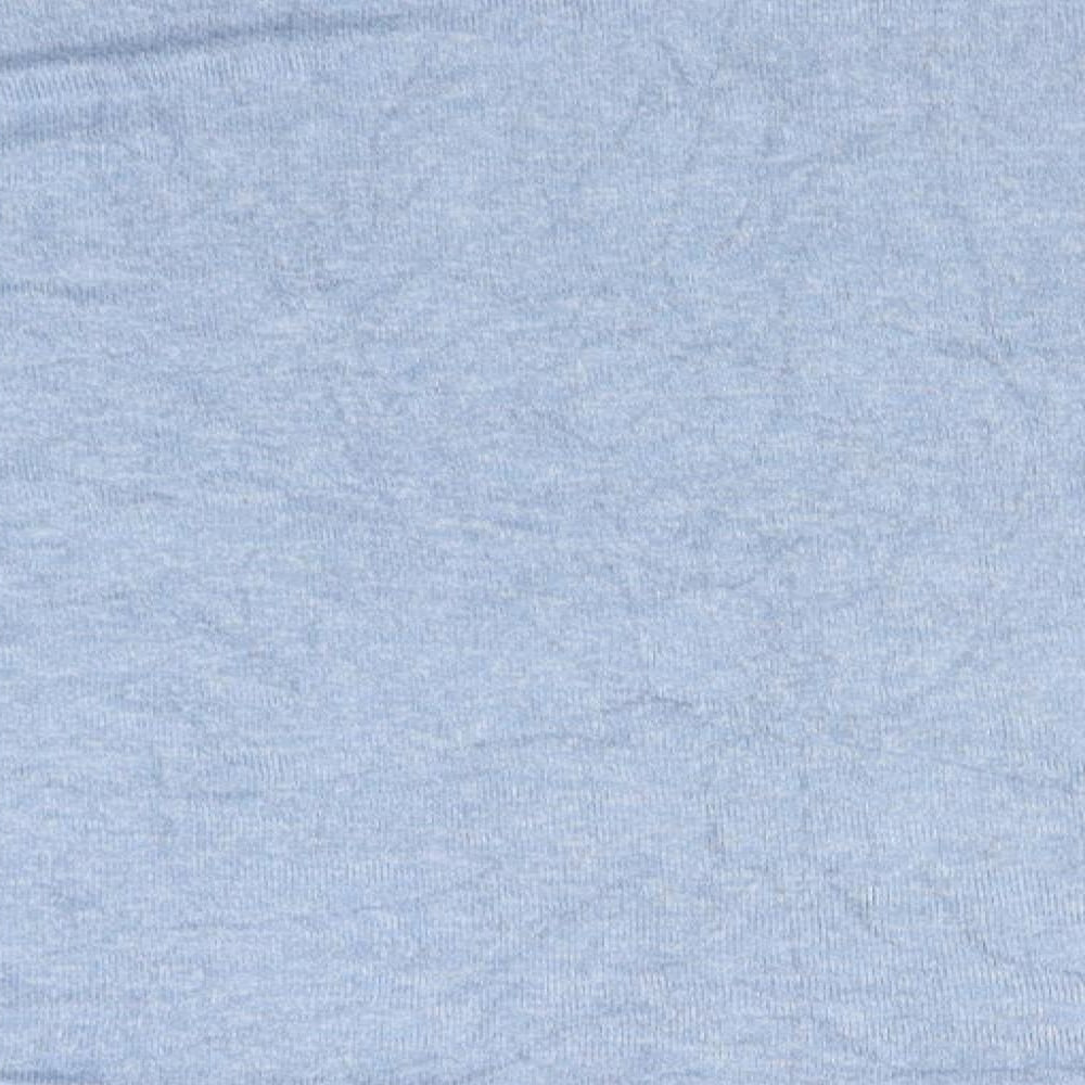 Marks & Spencer Womens Blue Round Neck Viscose Pullover Jumper Size 10
