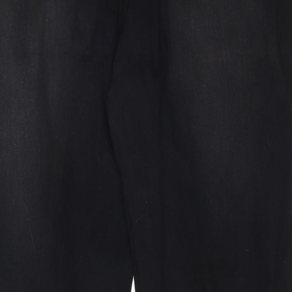 JEANS Womens Black Cotton Skinny Jeans Size XL L29 in Regular