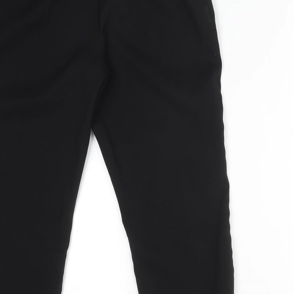 Dorothy Perkins Womens Black Polyester Trousers Size 12 L21 in Regular