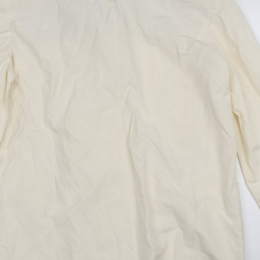 Oasis Womens Ivory Jacket Size L