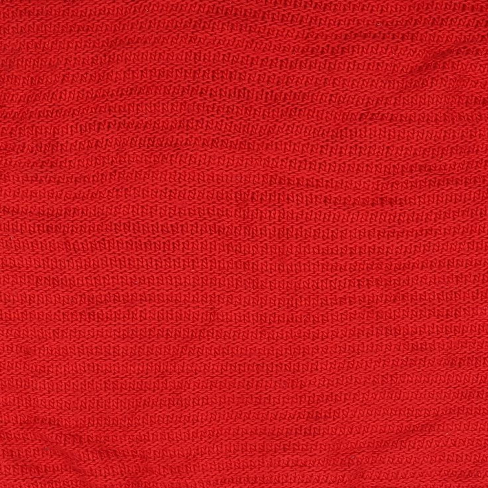 H&M Womens Red Round Neck Acrylic Pullover Jumper Size S