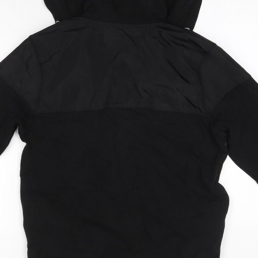 George Boys Black Cotton Full Zip Hoodie Size 12-13 Years