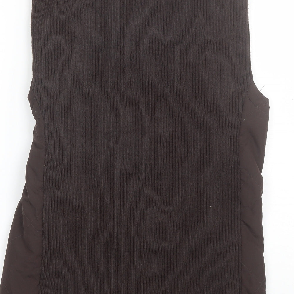 DASH Womens Brown Gilet Jacket Size 10