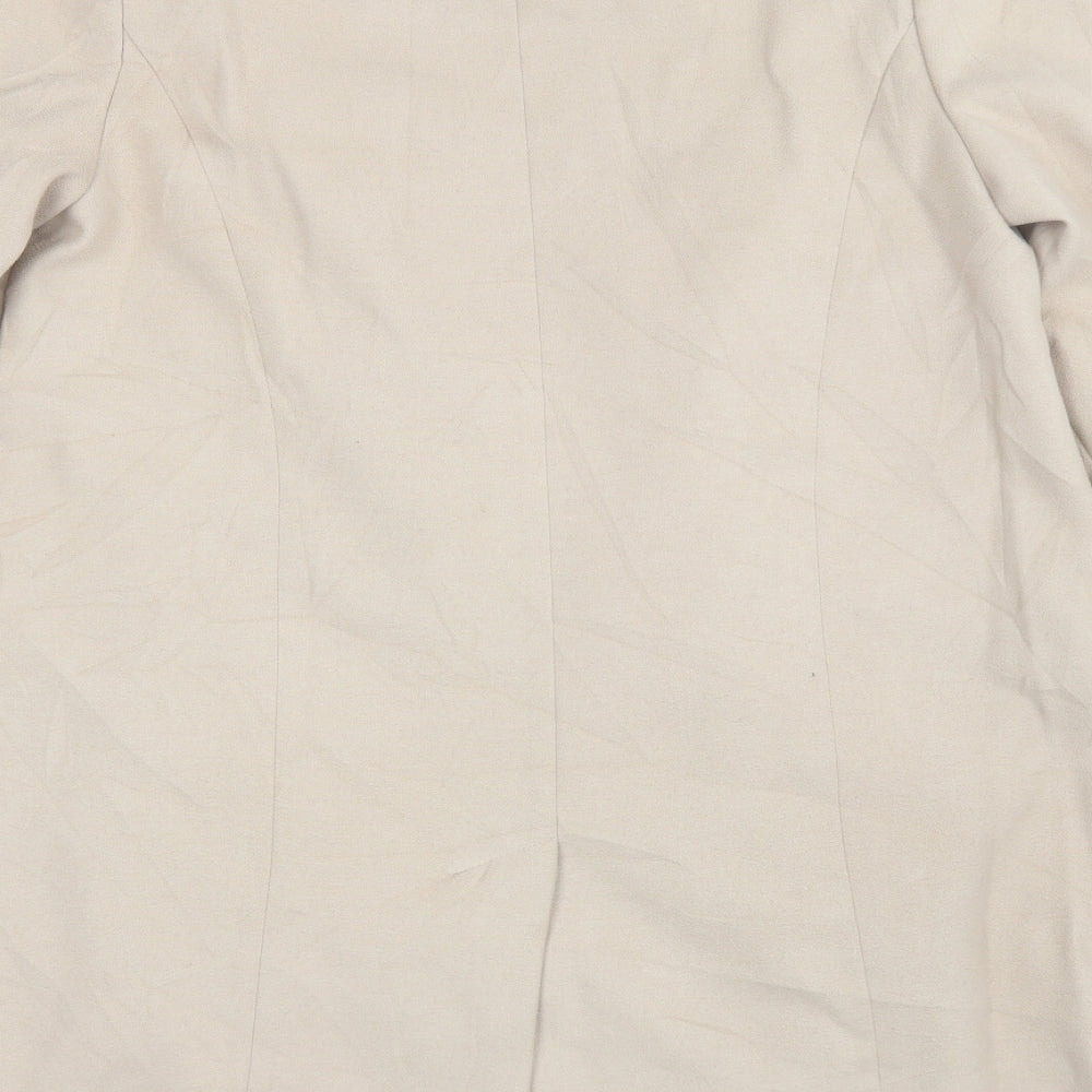 Marks & Spencer Womens Beige Overcoat Jacket Size 16