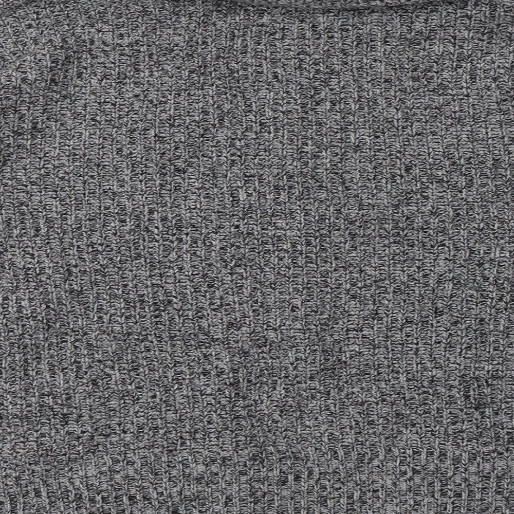 NEXT Womens Grey Roll Neck Cotton Pullover Jumper Size S