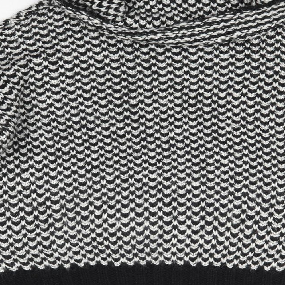 New Look Womens Multicoloured Roll Neck Acrylic Pullover Jumper Size M