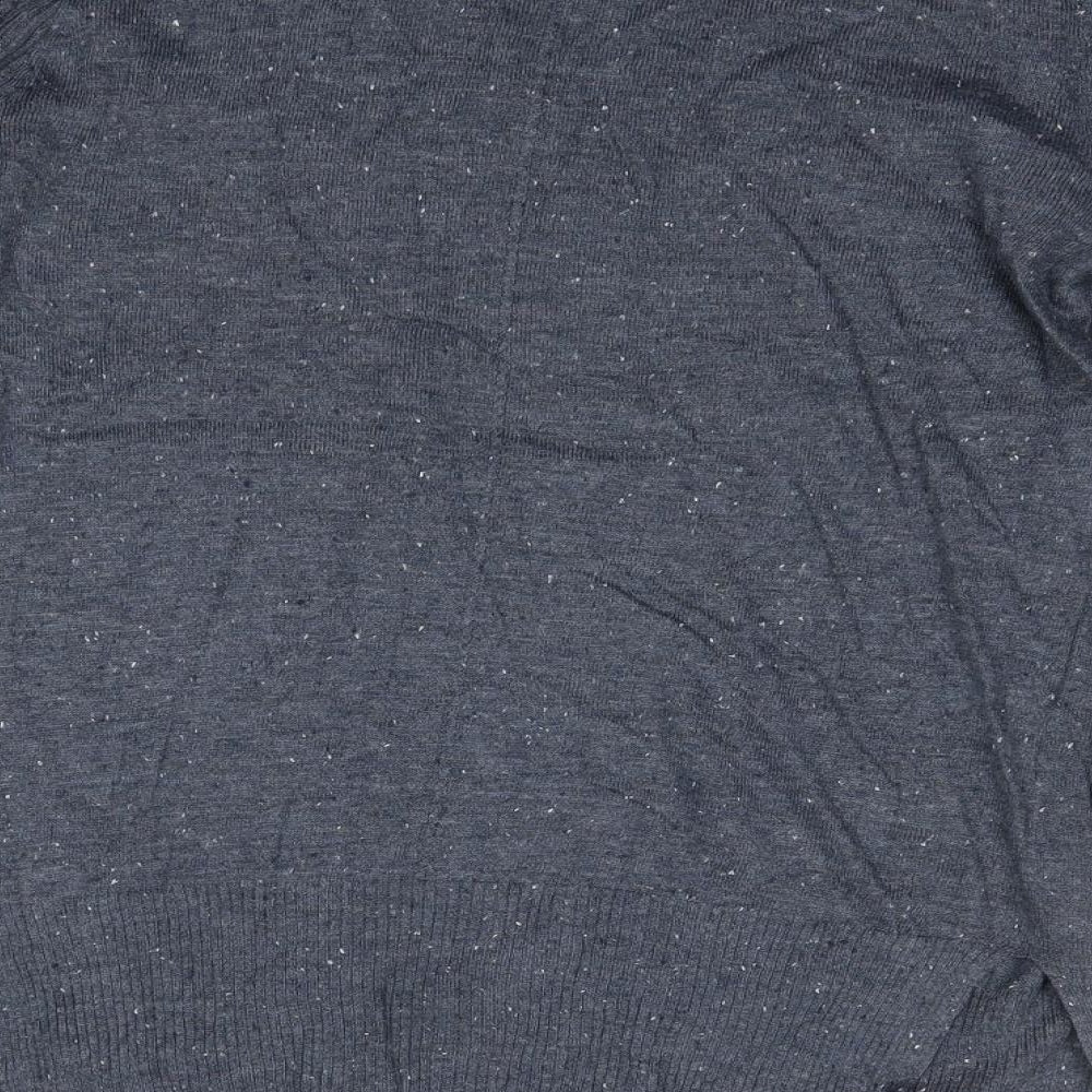 Primark Womens Blue V-Neck Acrylic Pullover Jumper Size 8