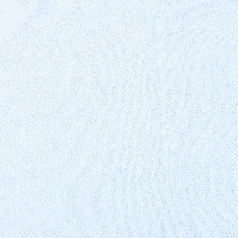 EWM Womens Blue Round Neck Acrylic Pullover Jumper Size M