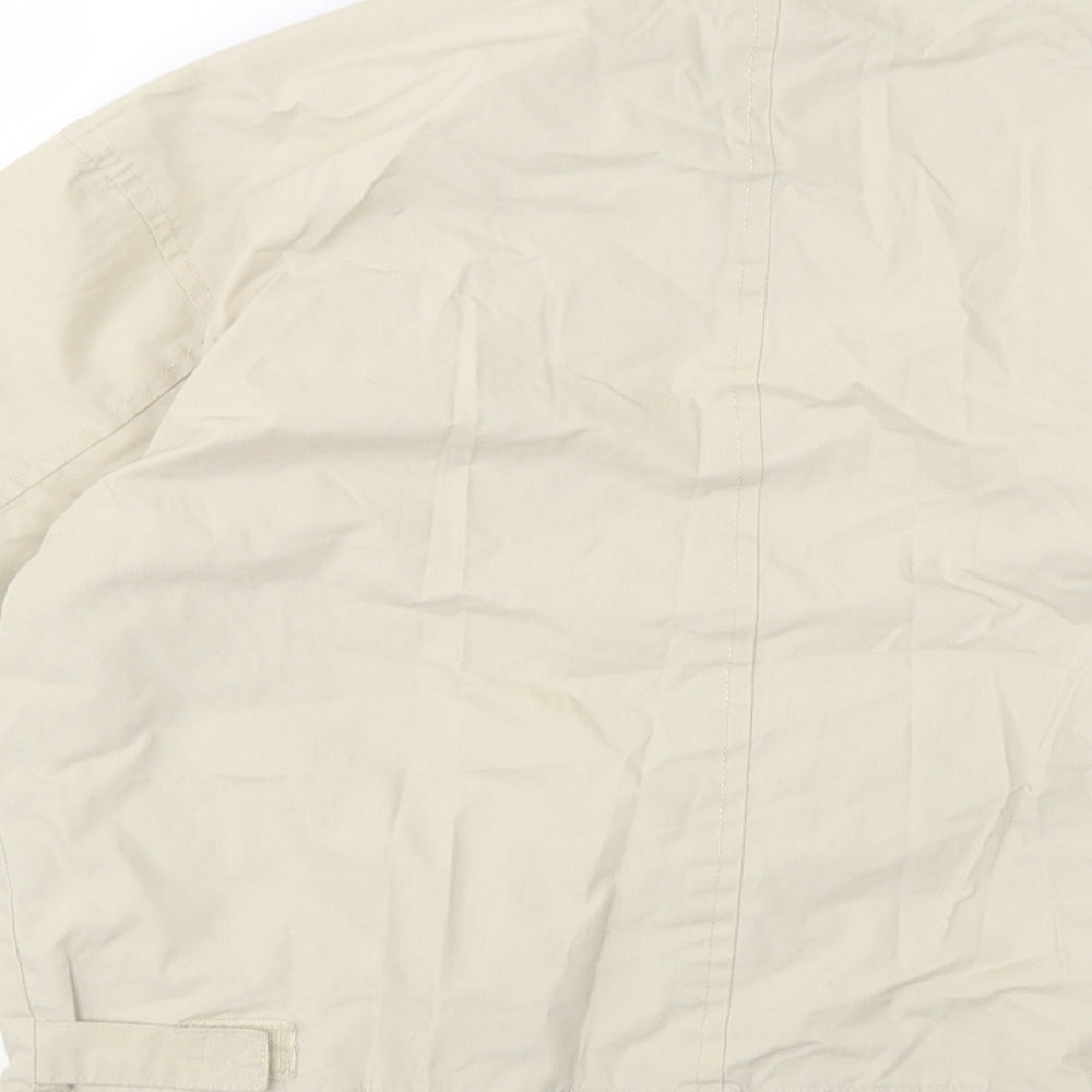 Adams Boys Beige Bomber Jacket Jacket Size 8 Years