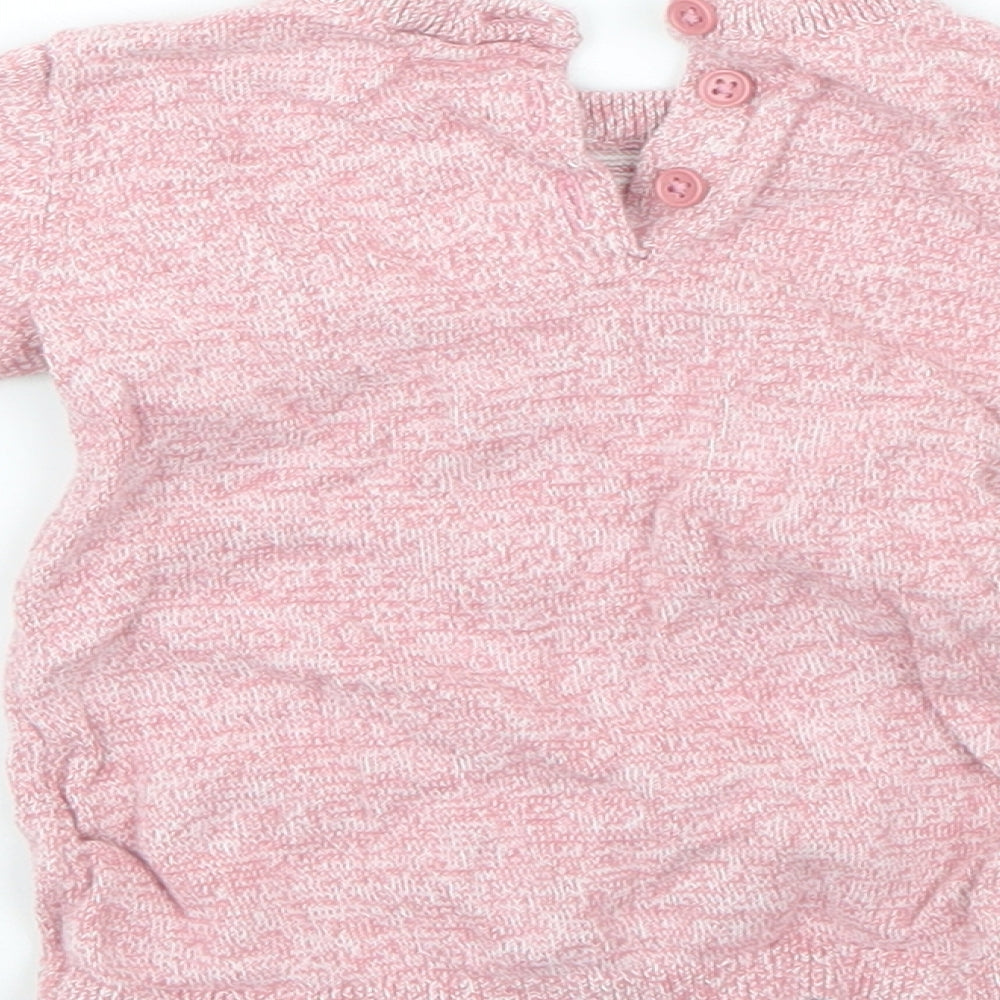 TU Baby Red Cotton Pullover Jumper Size 0-3 Months