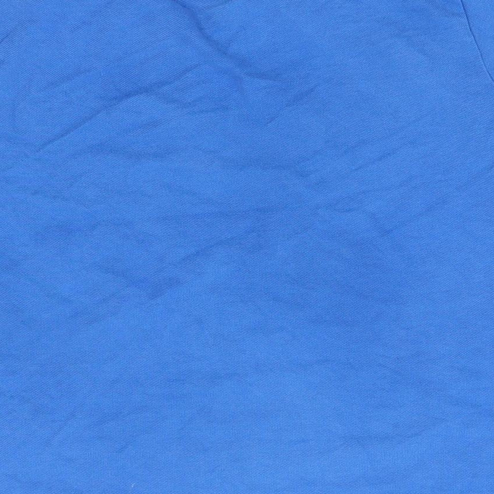 F&F Boys Blue Cotton Basic Polo Size 6-7 Years Collared