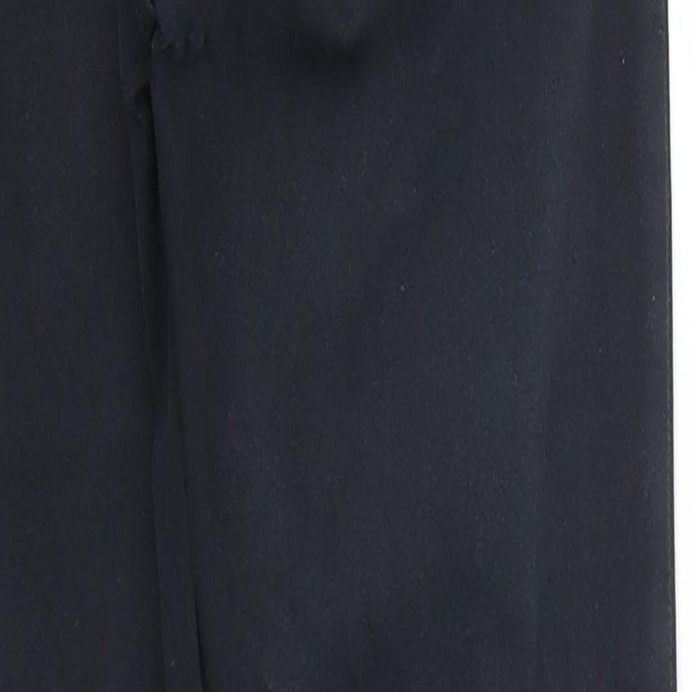 Topshop Womens Black Cotton Straight Jeans Size 26 in L26 in Regular