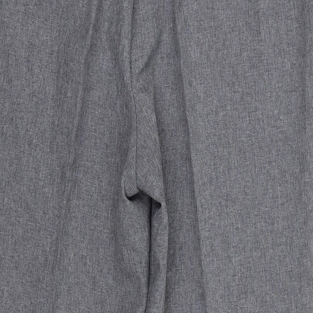 Bonmarché Womens Grey Polyester Dress Pants Trousers Size 14 L24 in Regular
